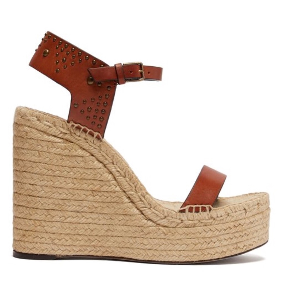 $895 Saint Laurent espadrille sandals size 39 worn once - Picture 6 of 7